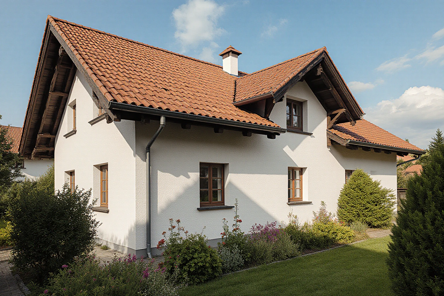 Bayerisches Wohnhaus mit Garten
